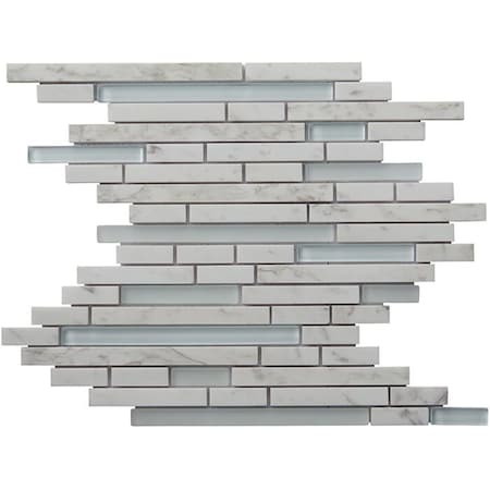 Intrend Tile Carrara Stone Eternity Linear Glass Blend NS020E